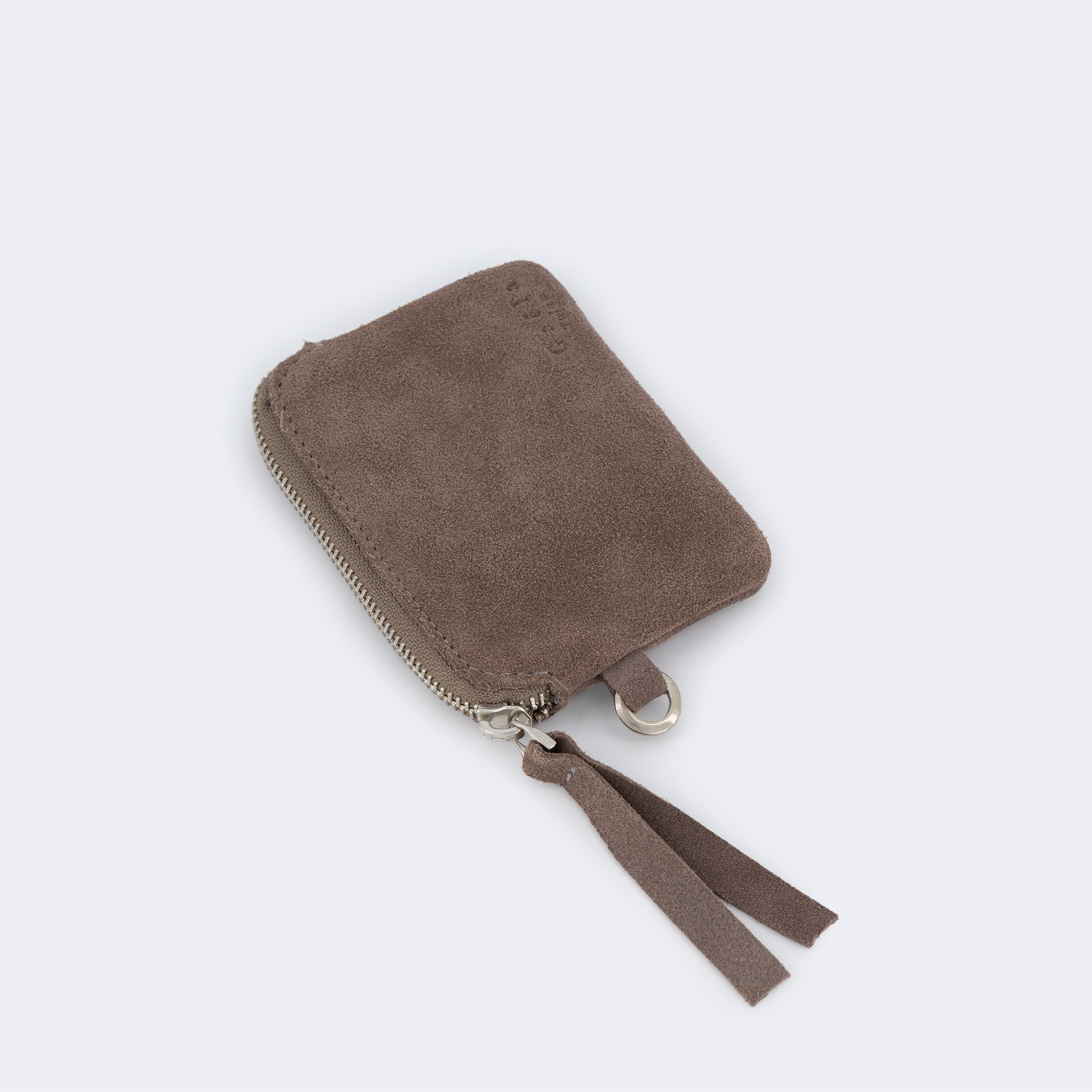 The Mini Wallet (Suede) - Taupe