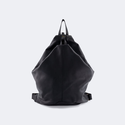 The Backpack (Leather) - Black