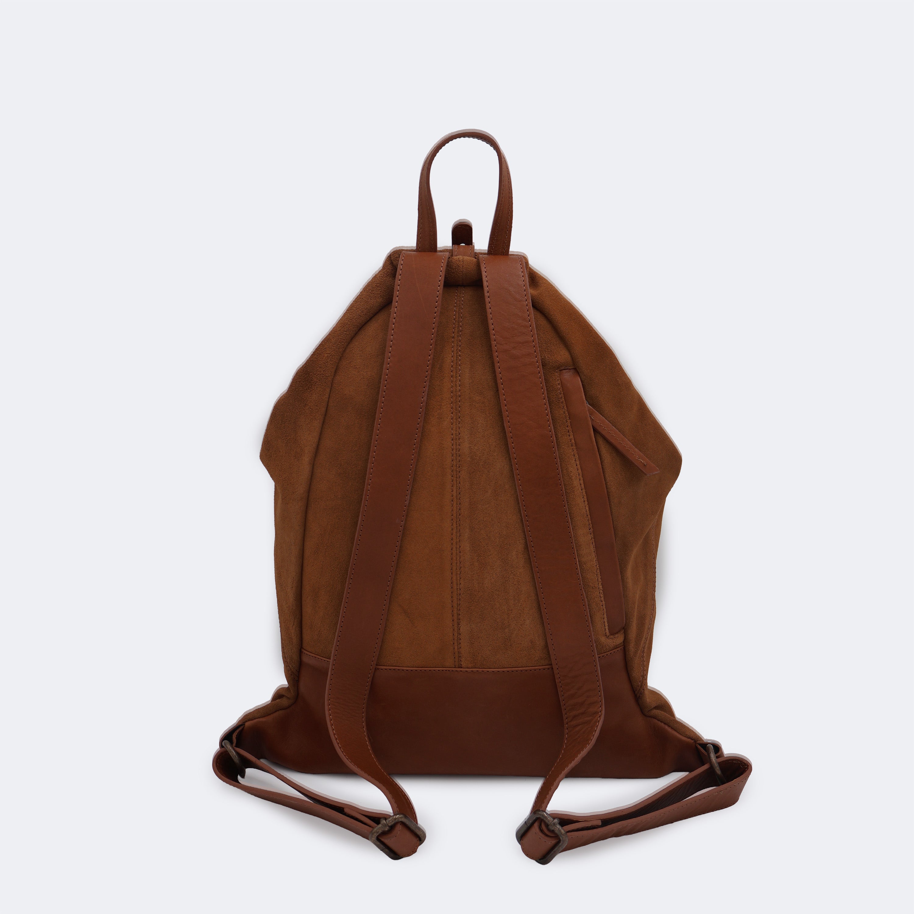The Backpack (Suede) - Tobacco