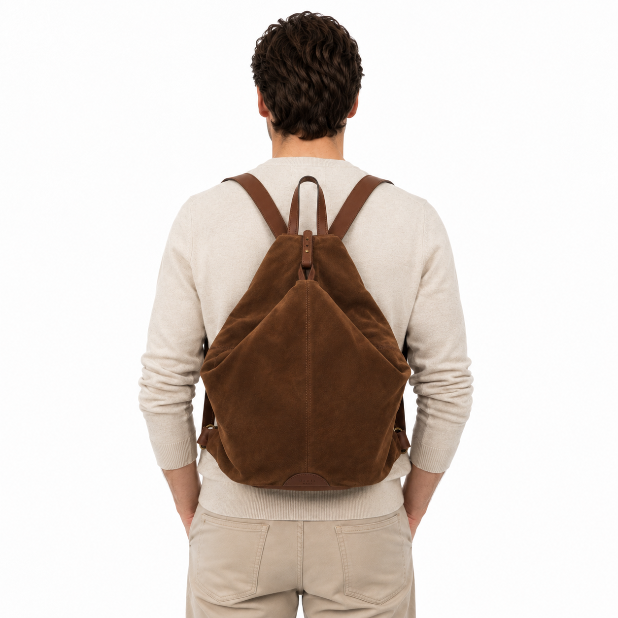 The Backpack (Suede) - Tobacco