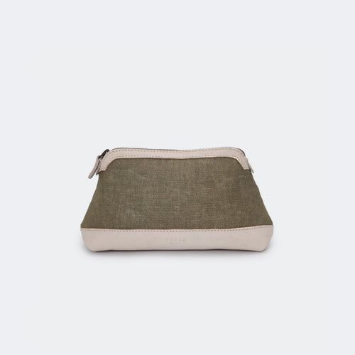 The Essentials Case (Waxed Cotton) - Sage