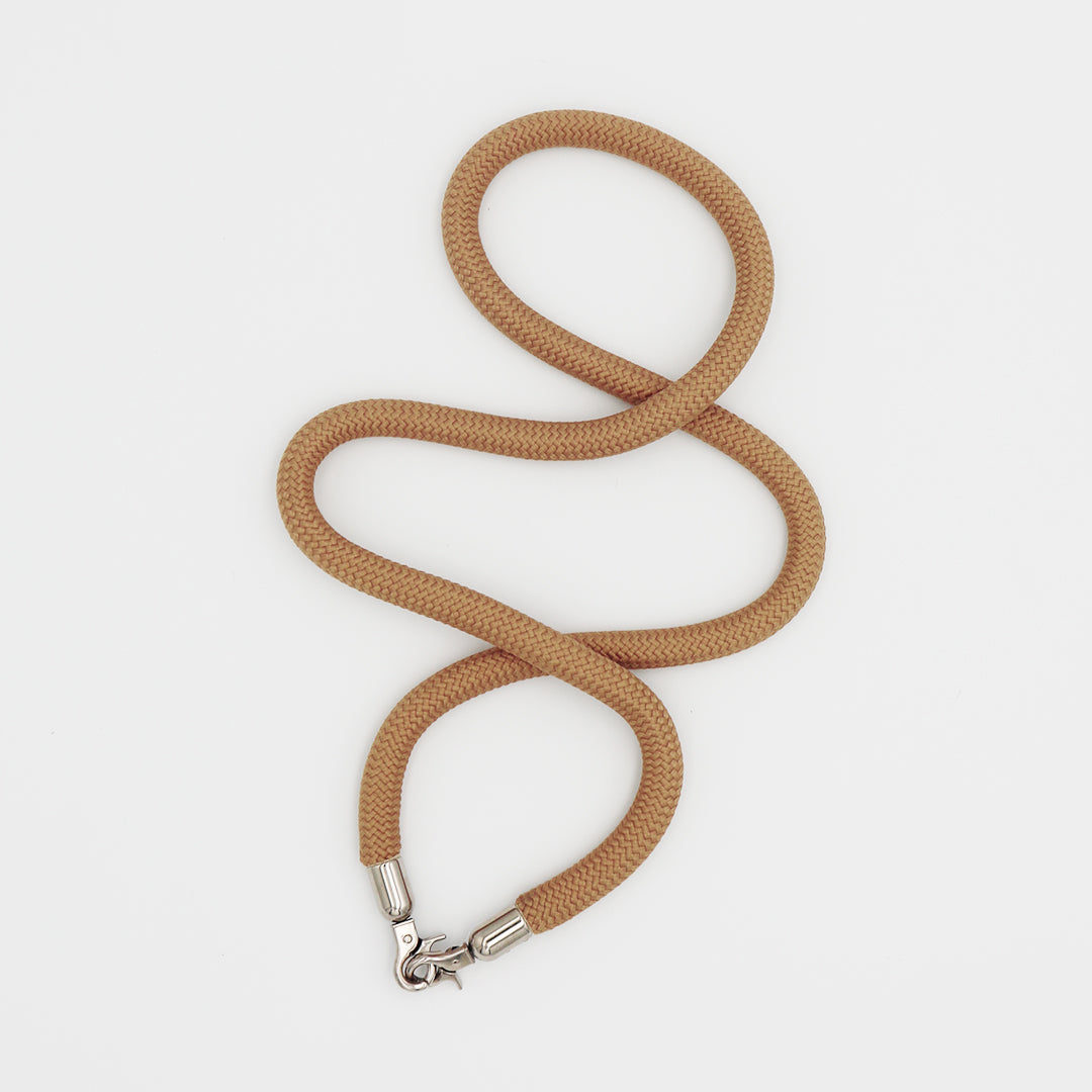 The Keyholder minitejus - taupe and The Strap cord - Gold