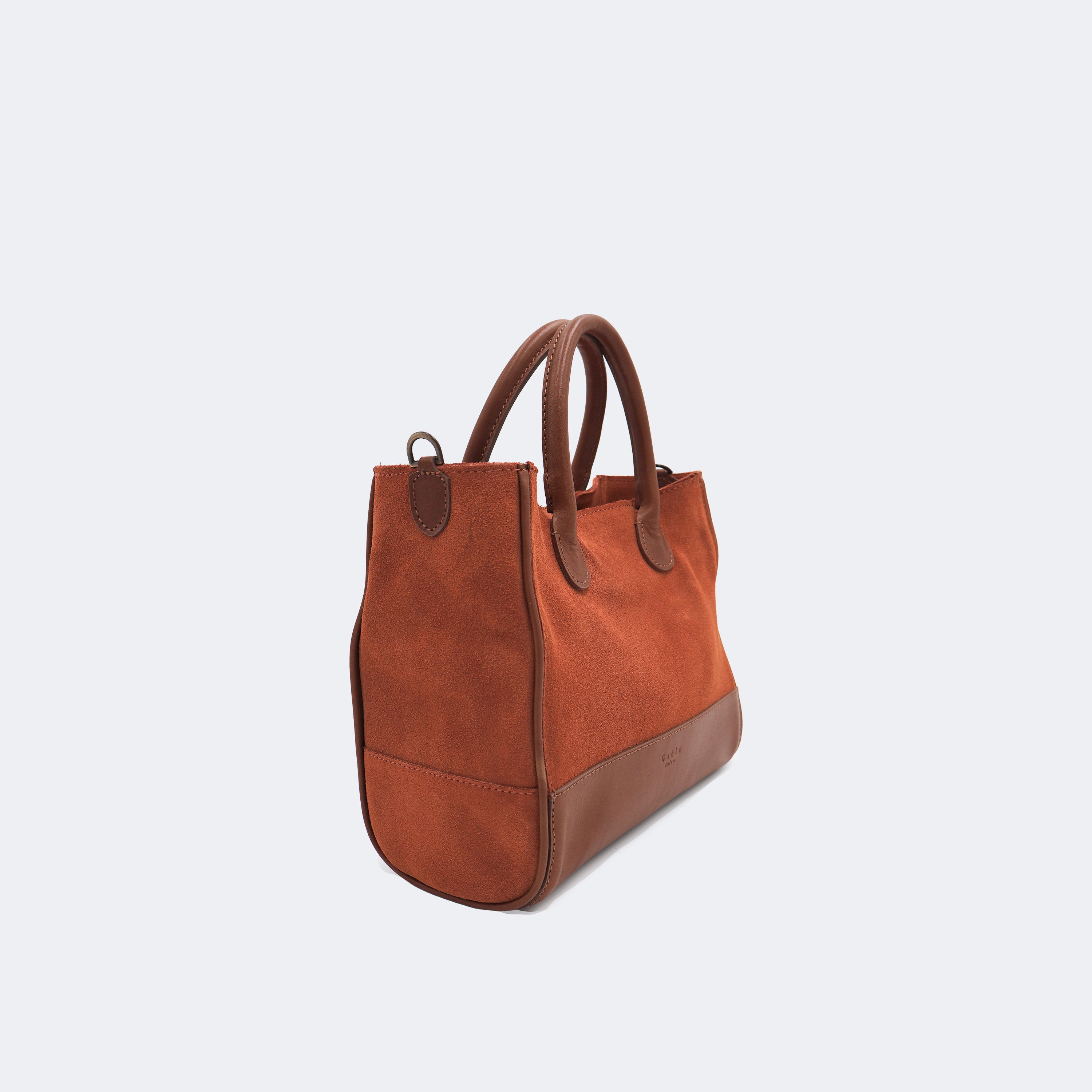 The Handbag (Suede) - Brick