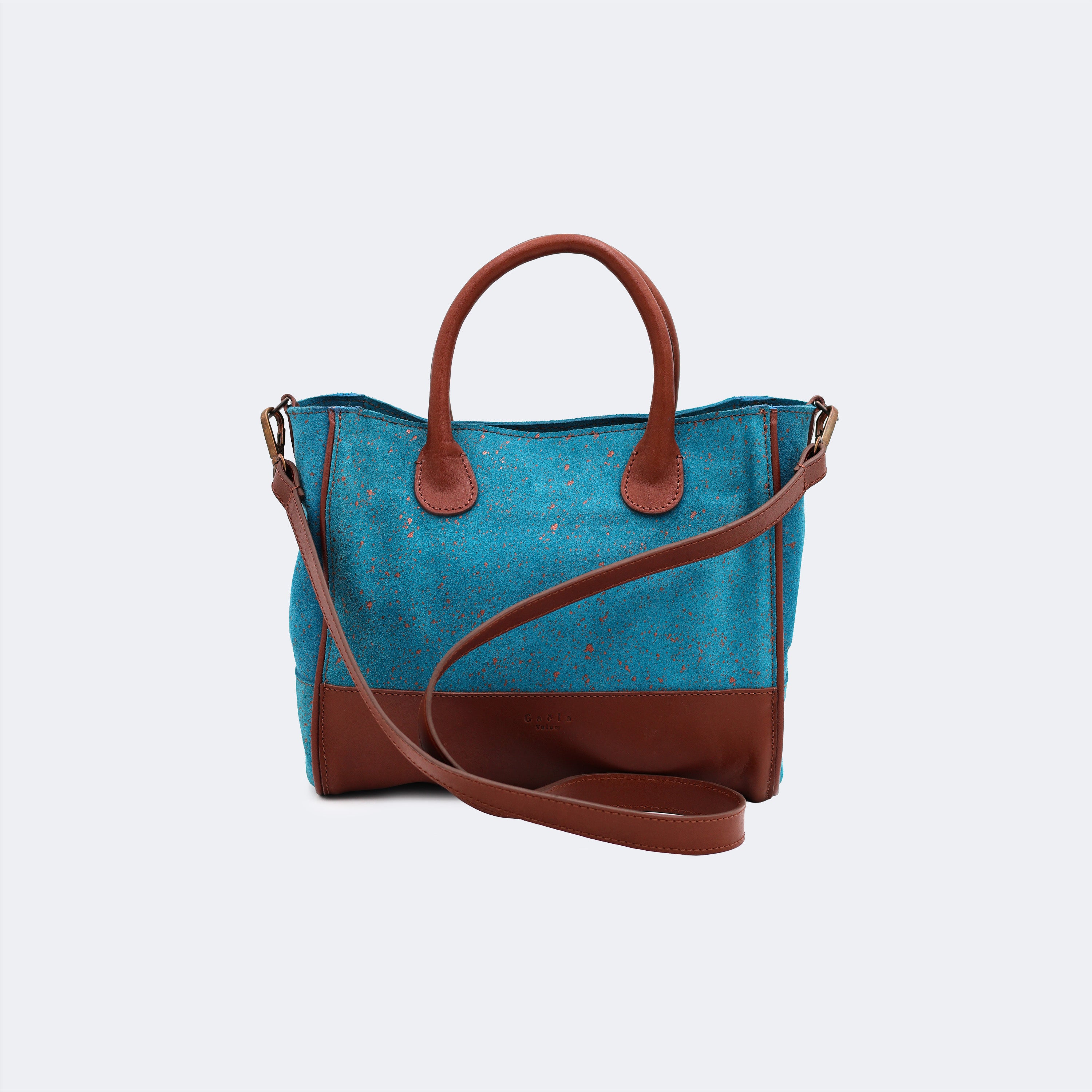 The Handbag (Suede) - Celeste