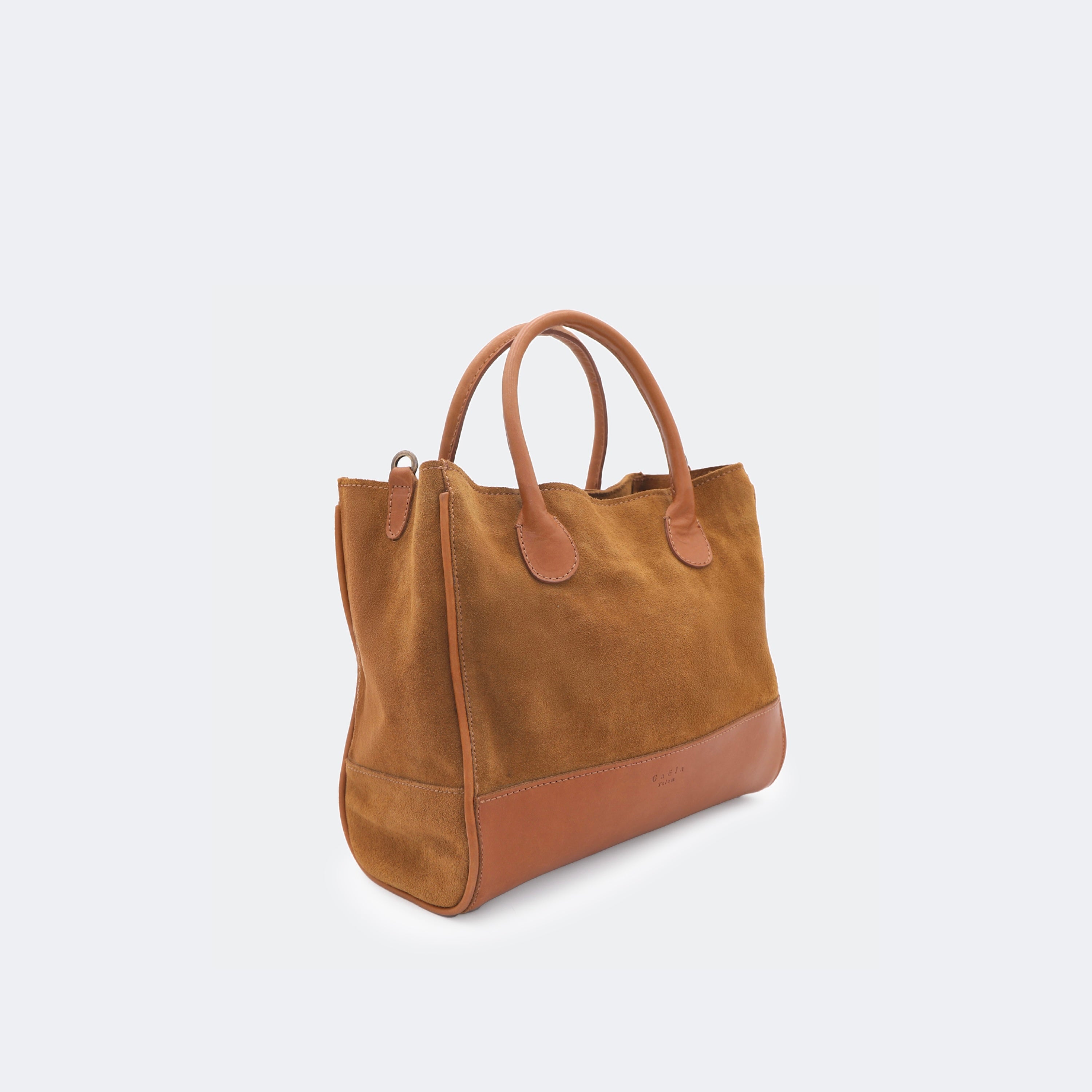 The Handbag (Suede) - Tobacco