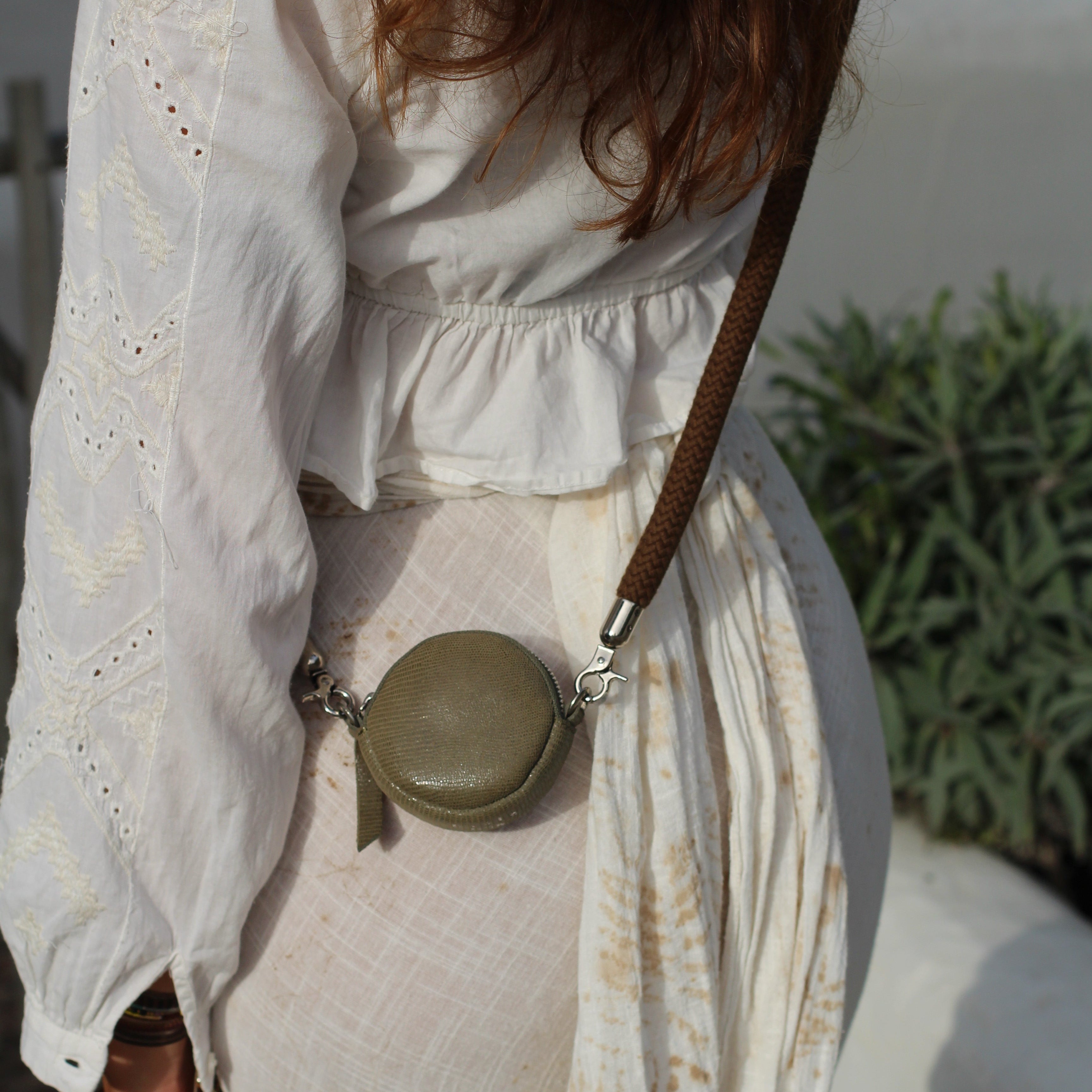 Keyholder Sage + Strap Cord Olive