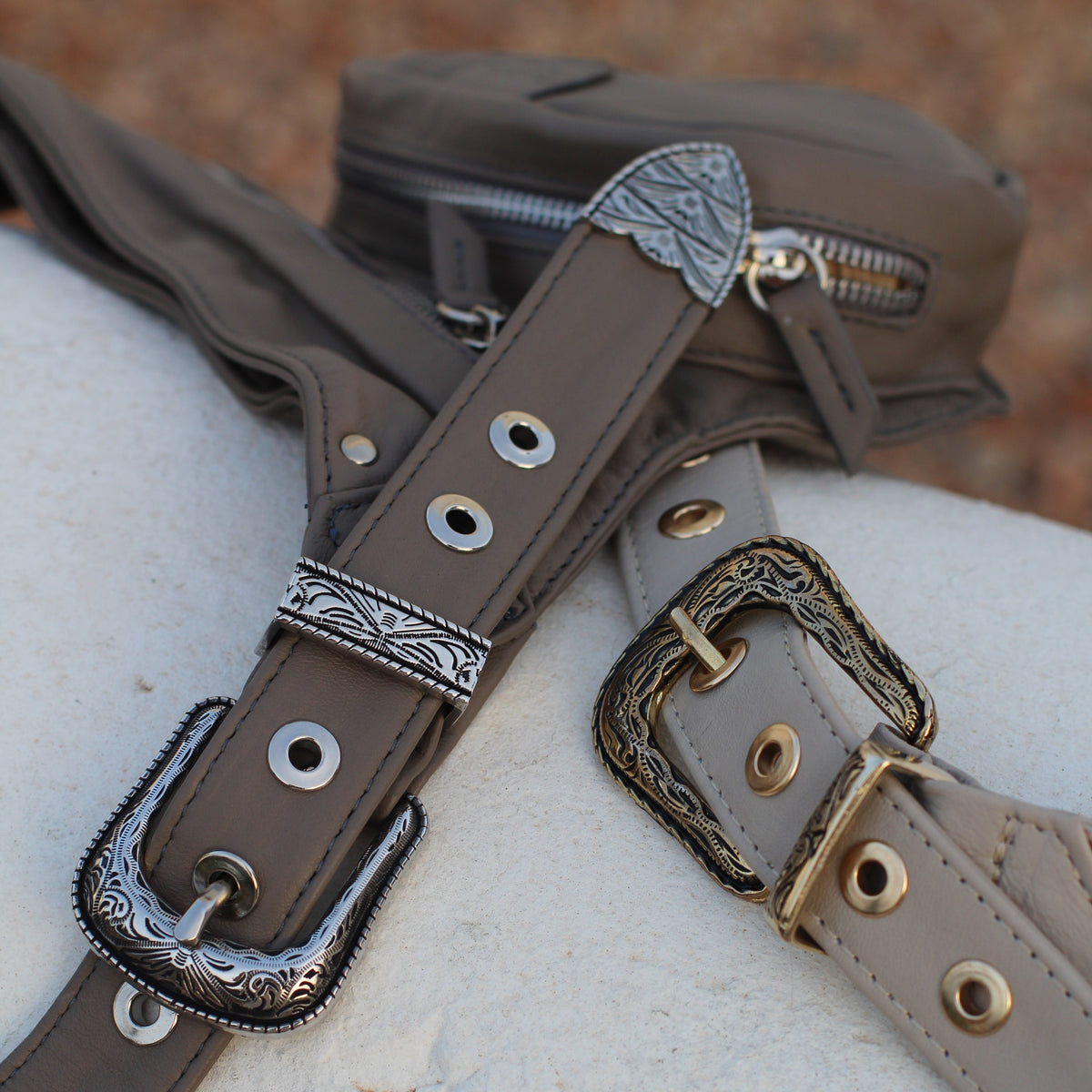The Sac Ceinture (Leather) - Taupe