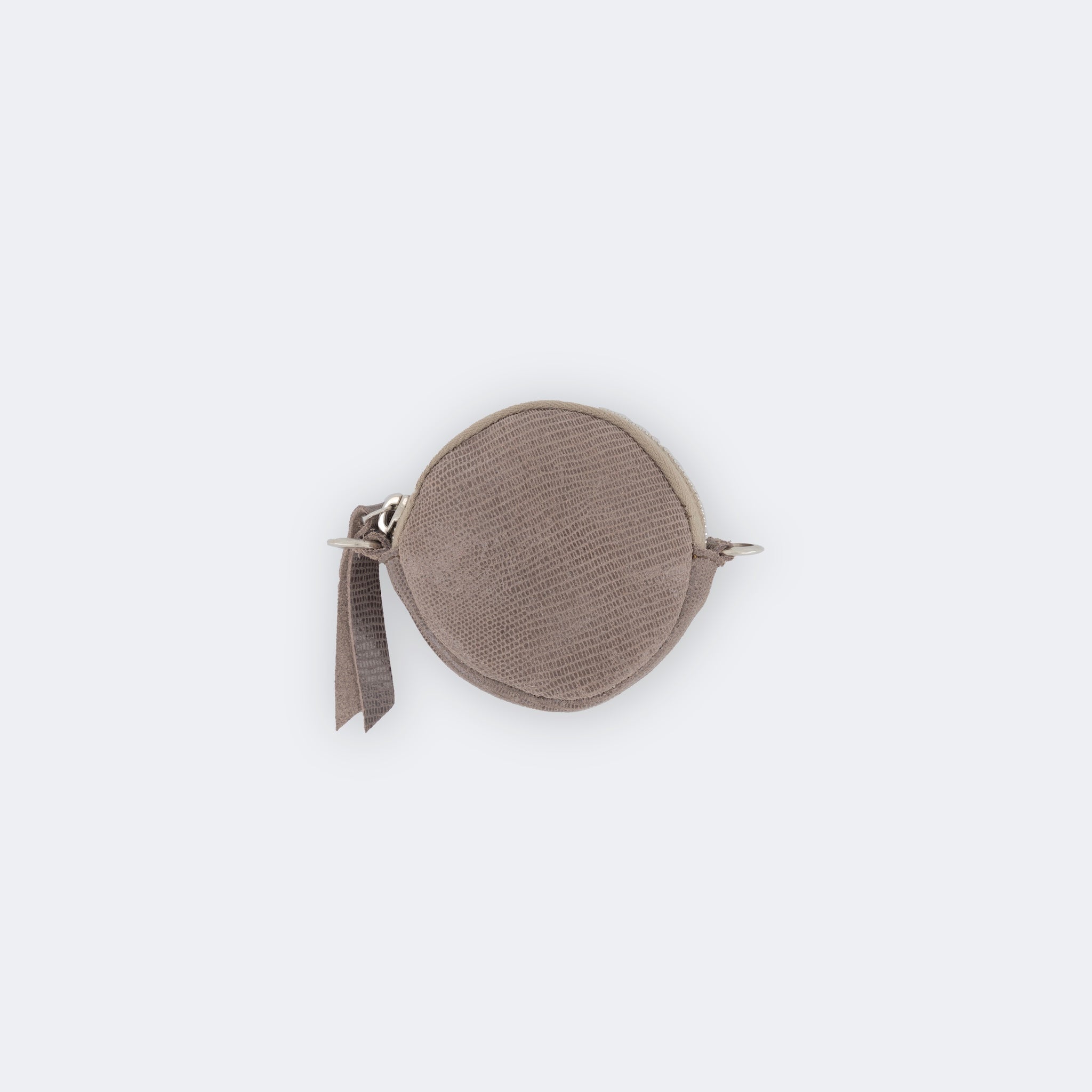 Keyholder Taupe + Long Strap cord lilla