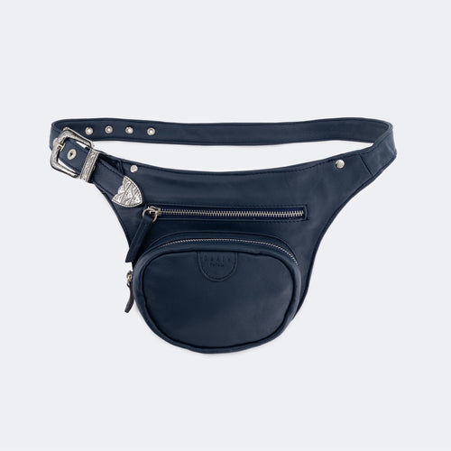 The Sac Ceinture (Leather) - Navy