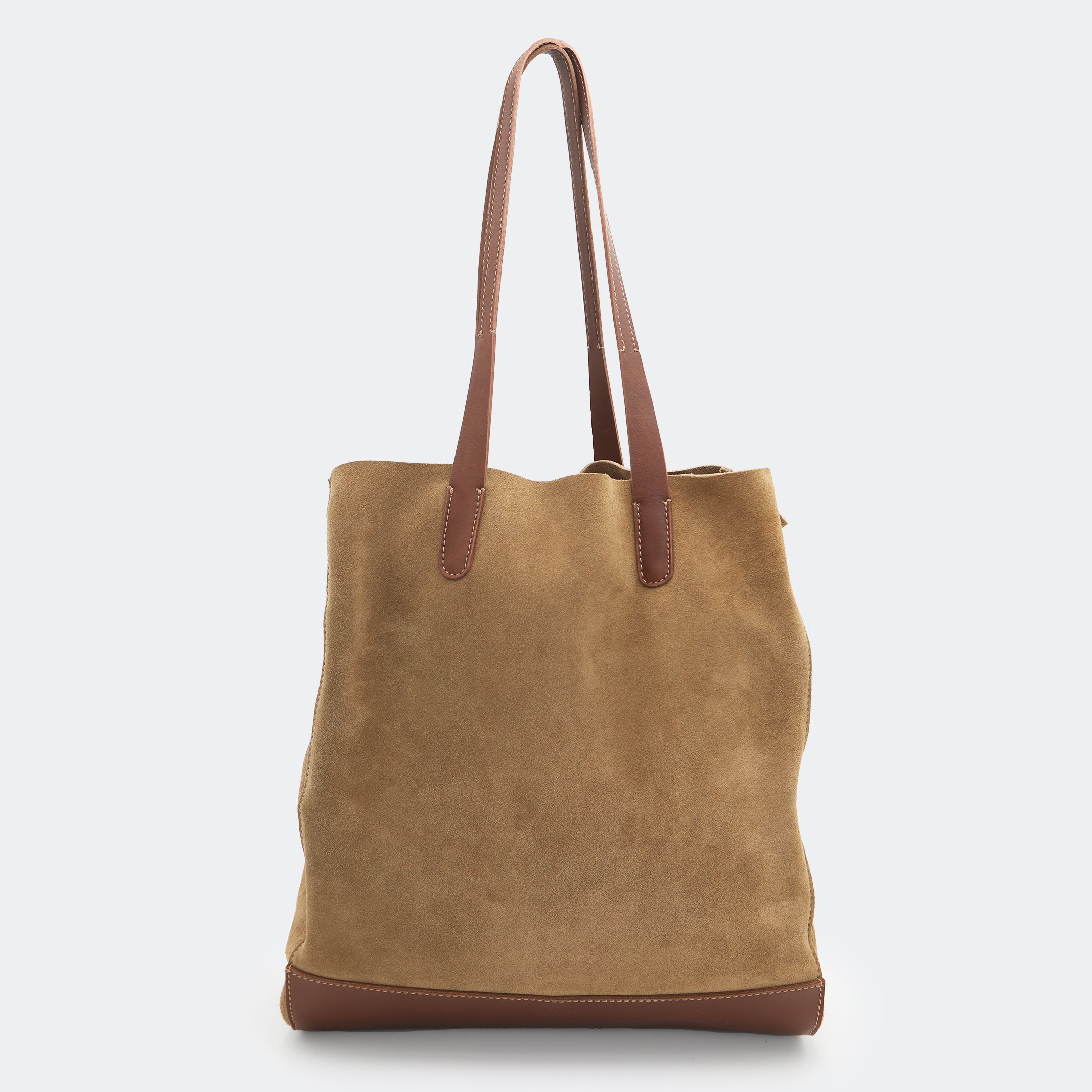 The Tote Bag (Leather) - Sand