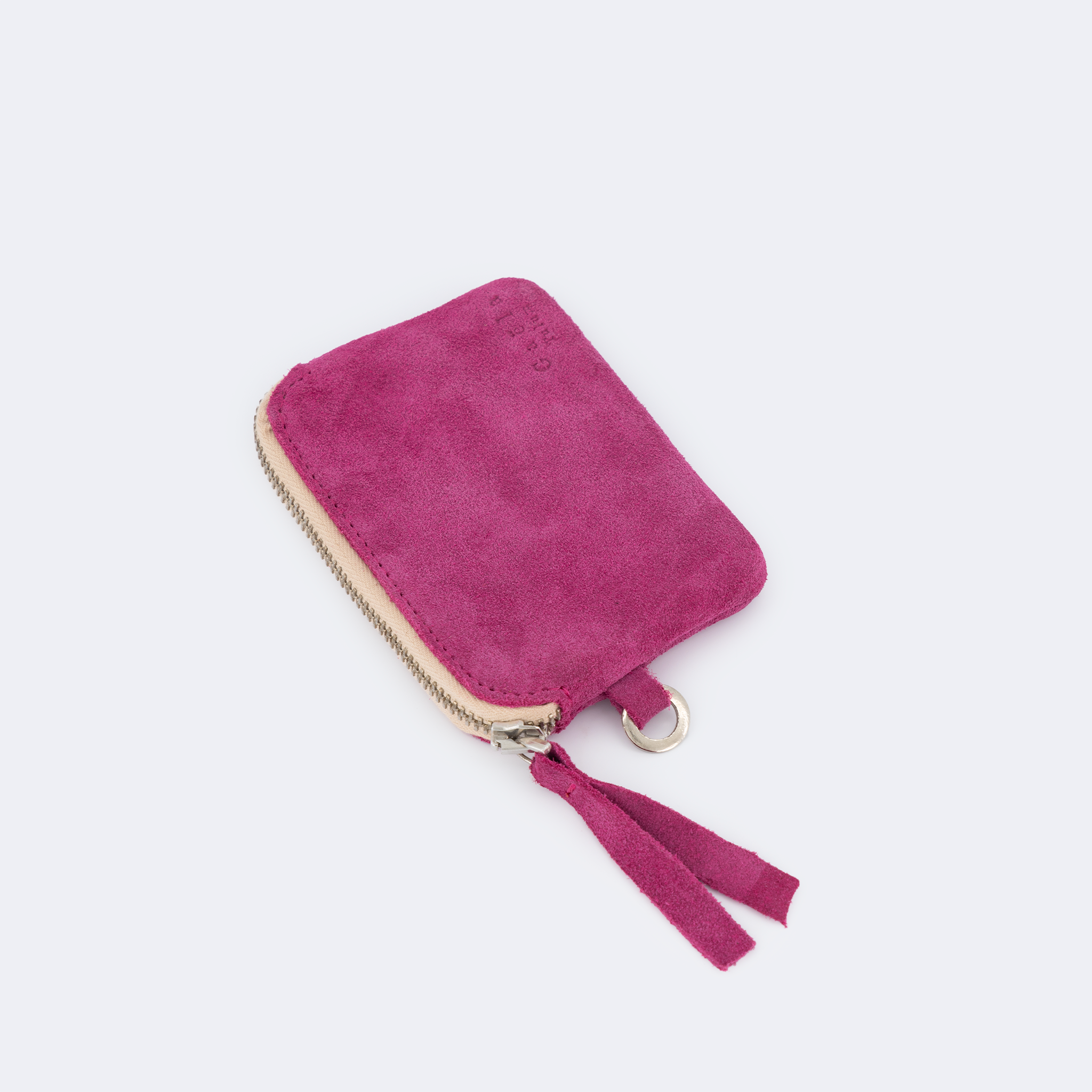 The Mini Wallet (Suede) - Fucsia