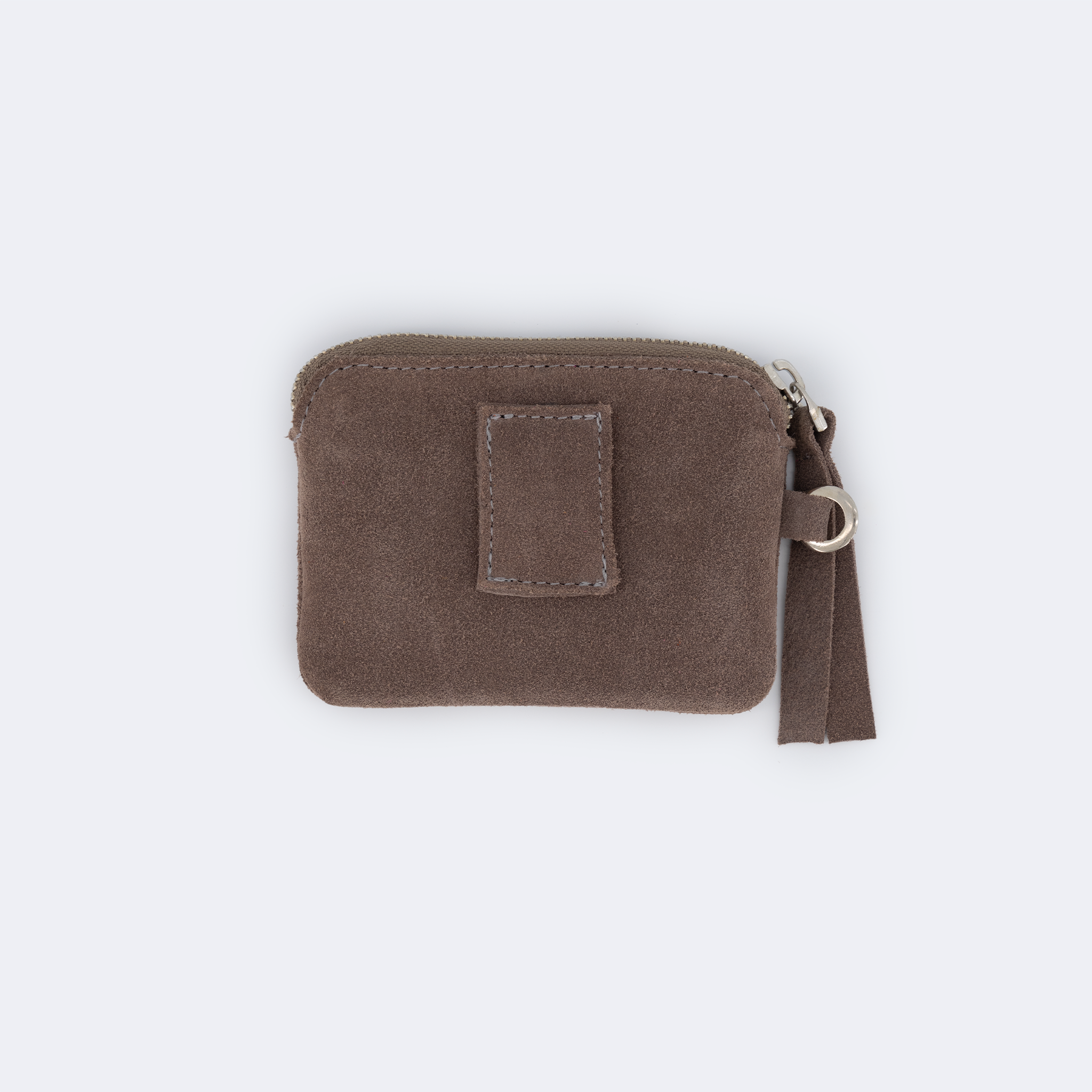 The Mini Wallet (Suede) - Taupe
