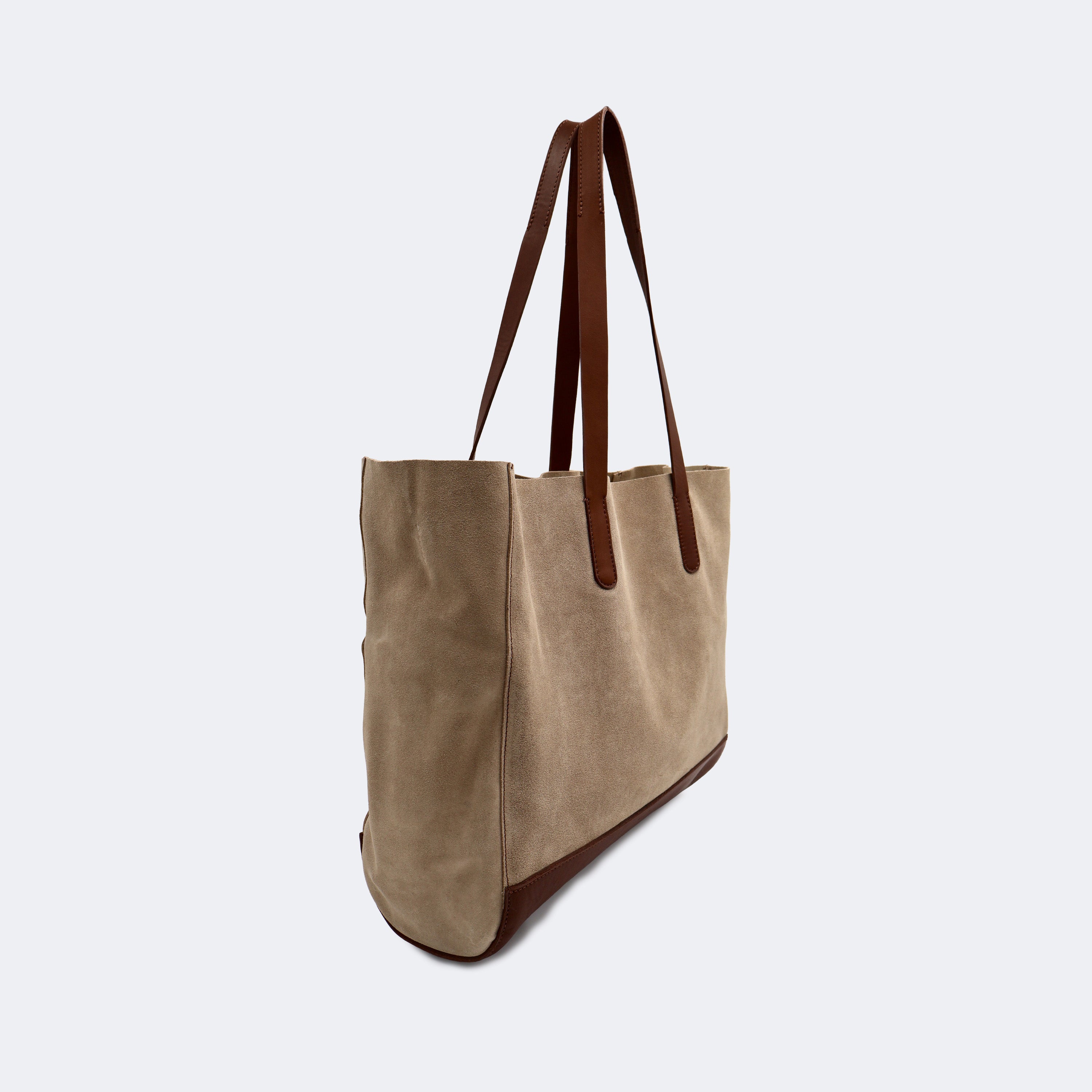 The Tote Bag (Leather) - Sand