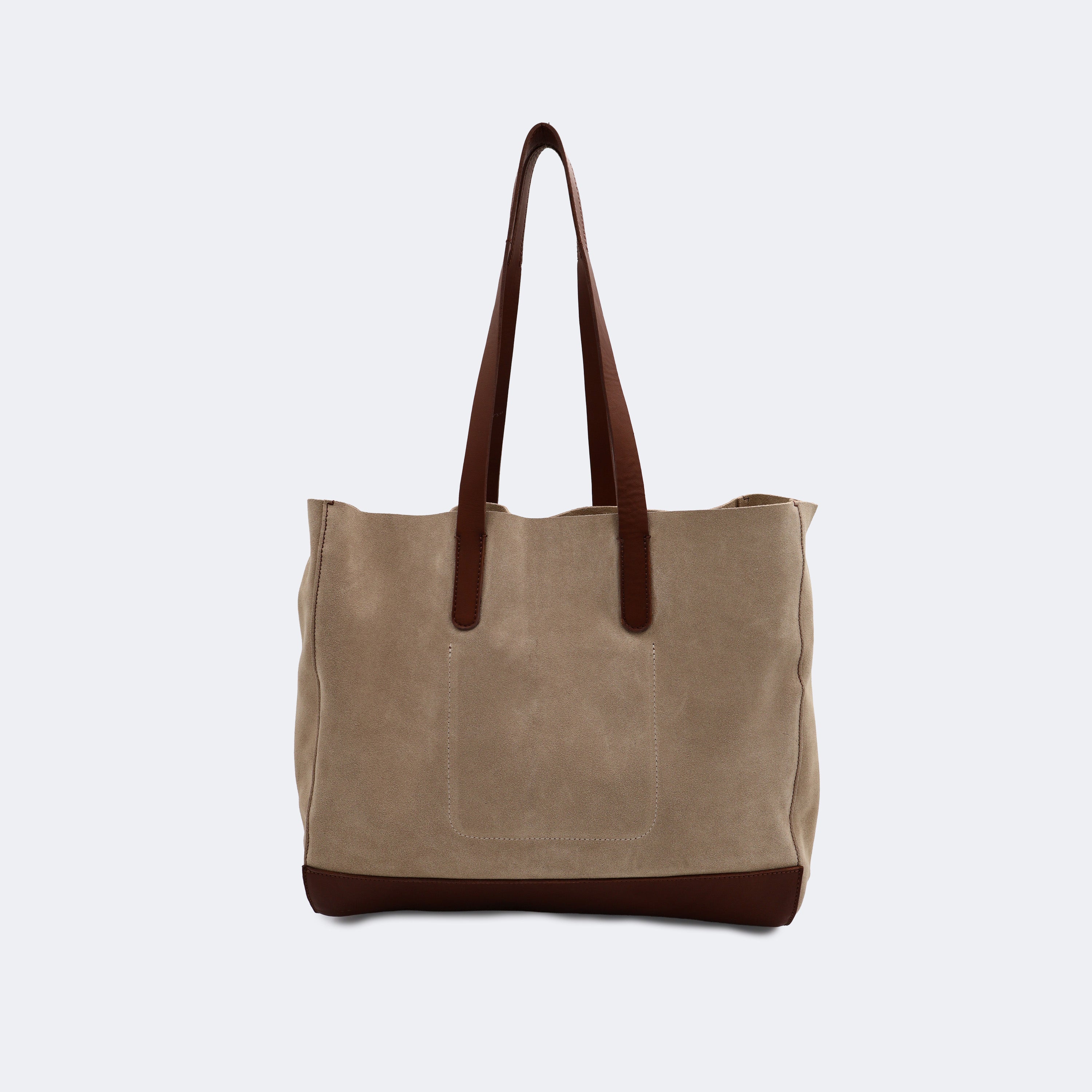 The Tote Bag (Leather) - Sand