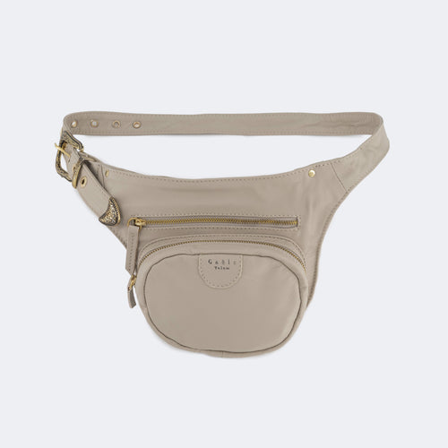The Sac Ceinture (Leather) - Light Grey