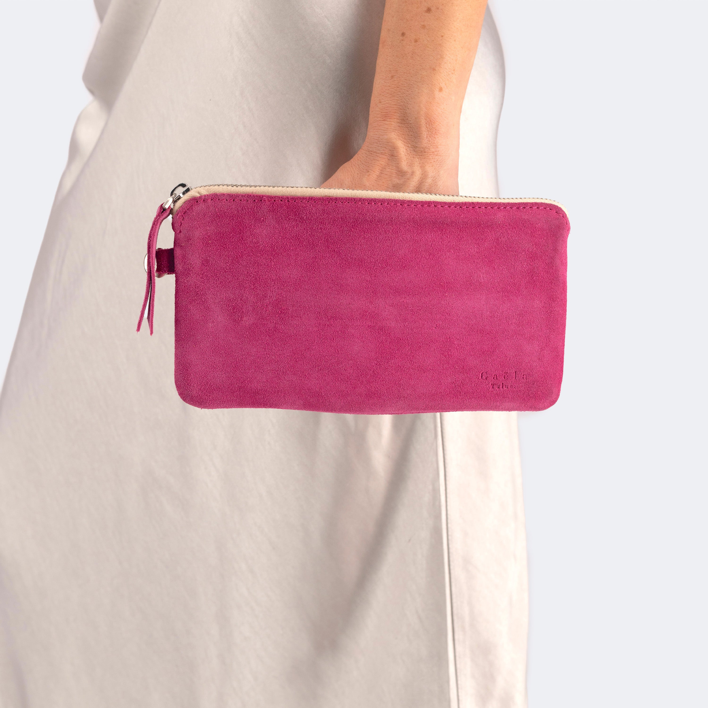 The Wallet (Suede) - Fucsia