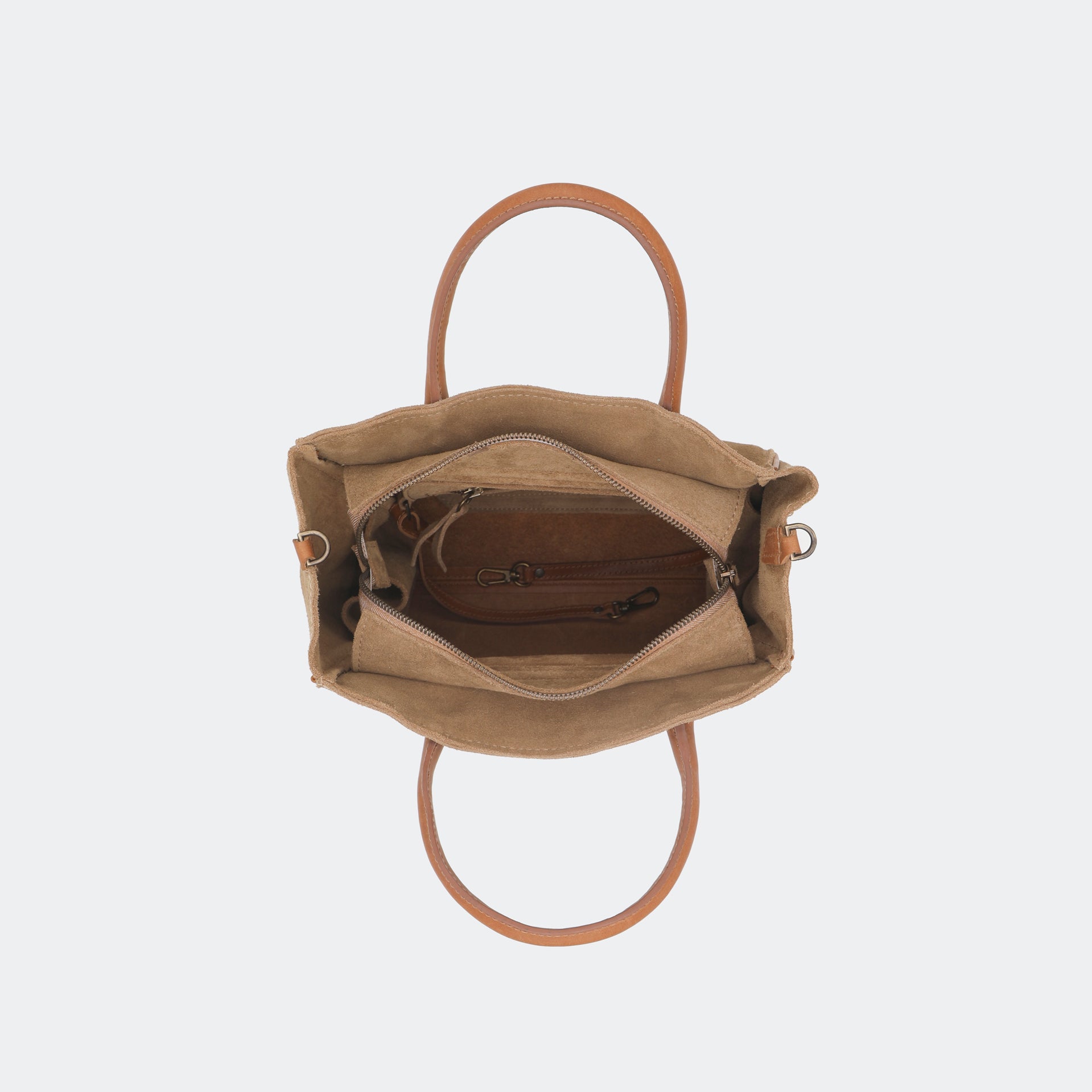 The Handbag (Suede) - Sand