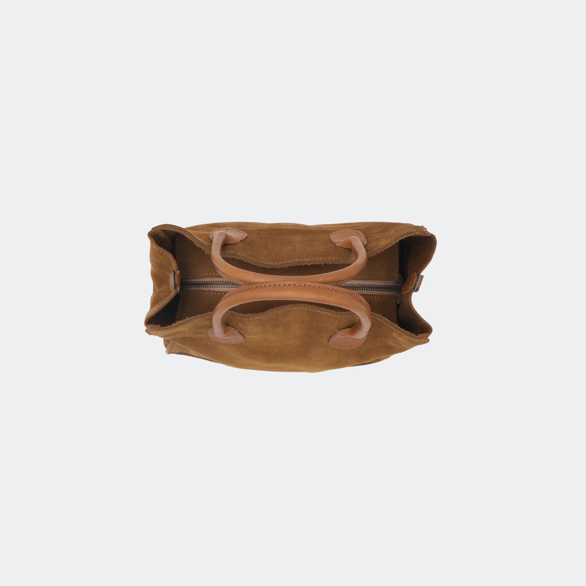 The Handbag (Suede) - Tobacco