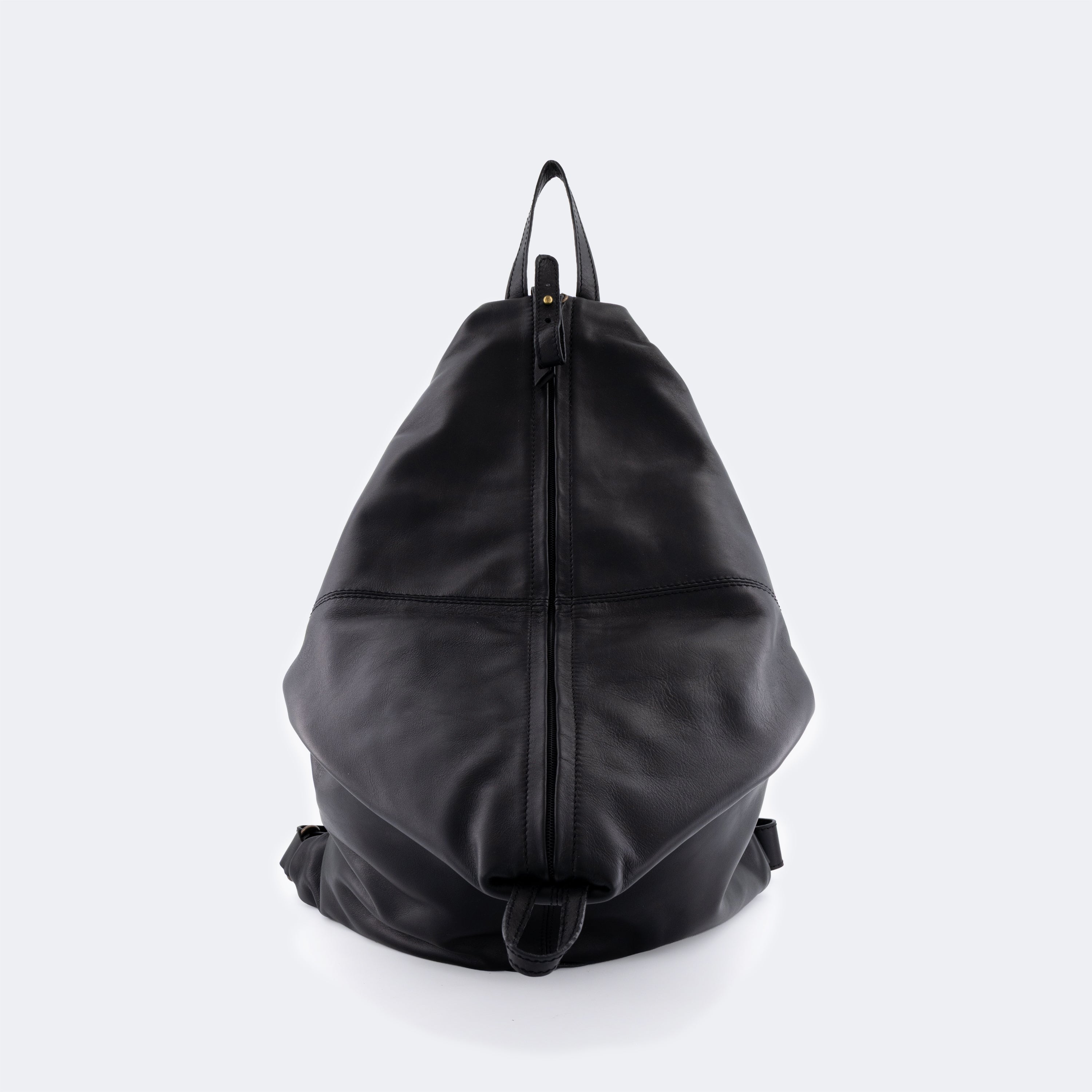 The Backpack (Leather) - Black