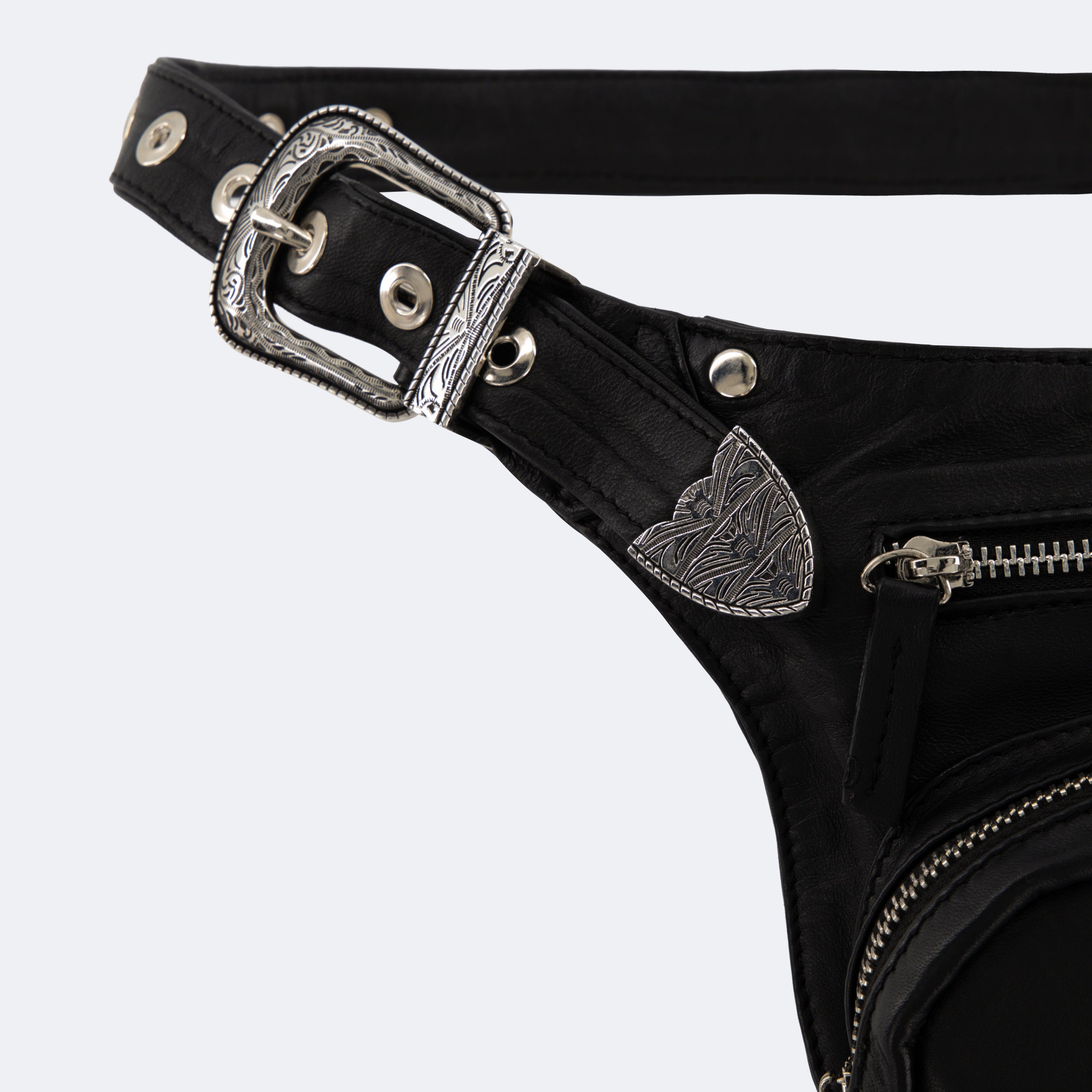 The Sac Ceinture (Leather) - Black