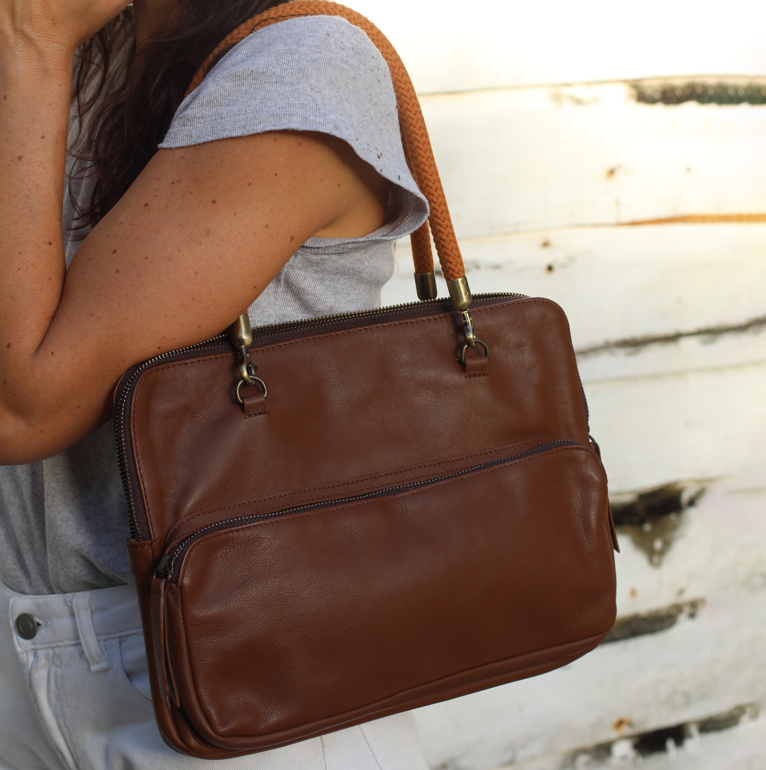 The Laptop Cases and The Mini Strap Cinnamon