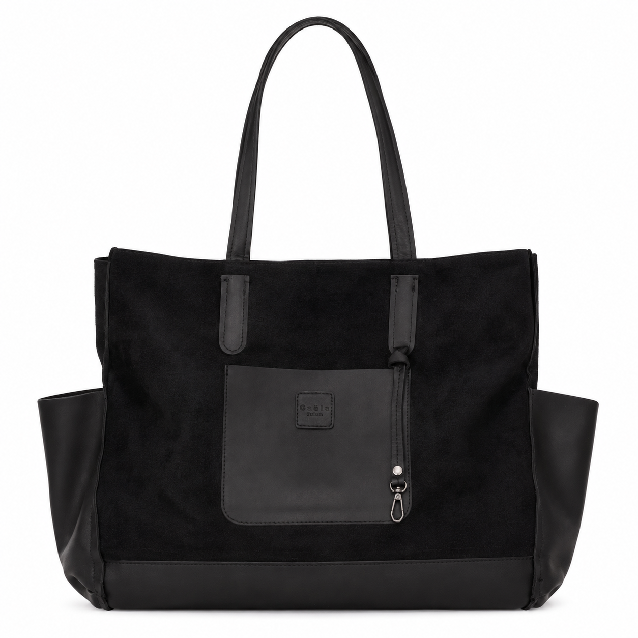 The Tote Bag (Leather) - Black