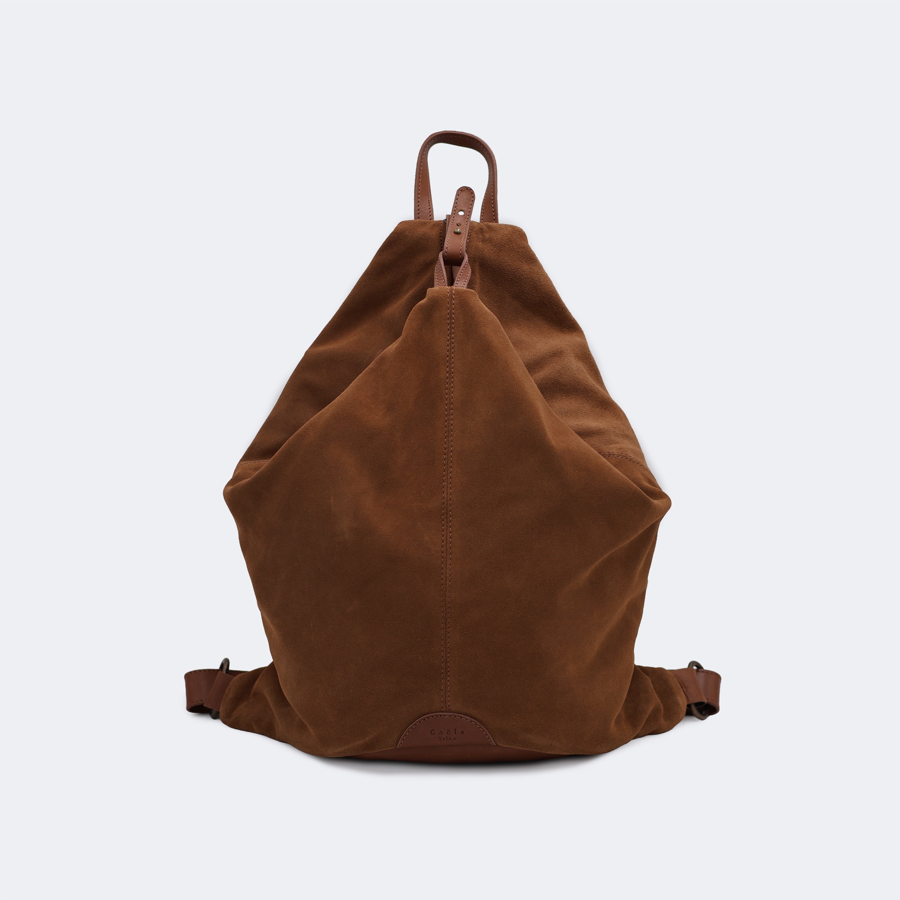The Backpack (Suede) - Tobacco