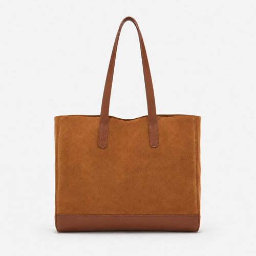 The Tote Bag (Suede) - Tobacco