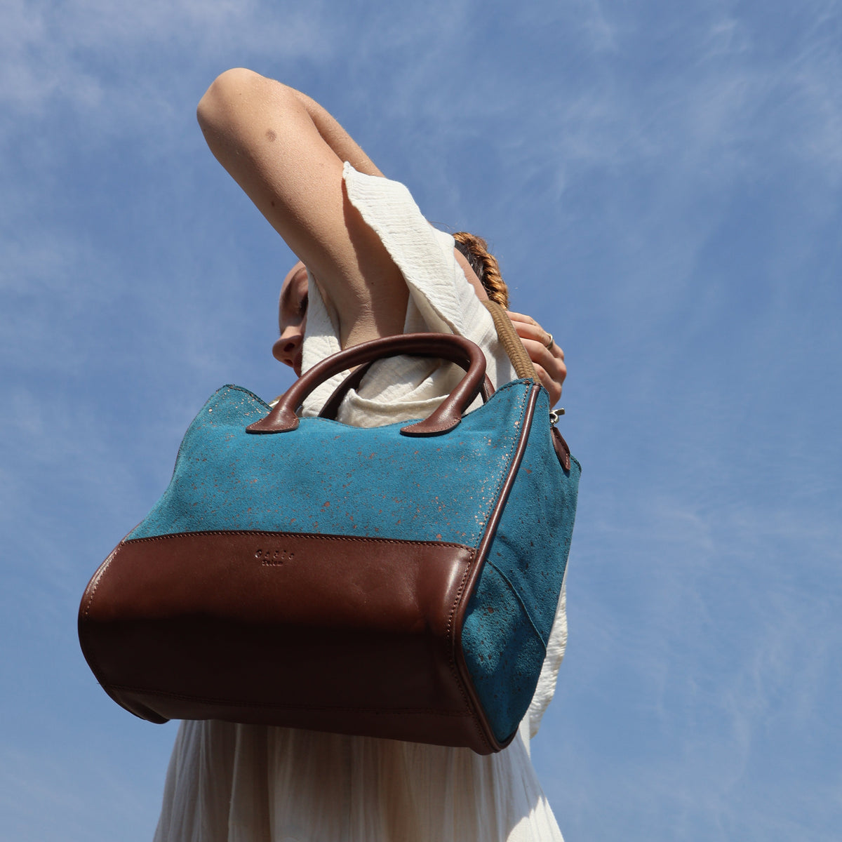 The Handbag (Suede) - Celeste