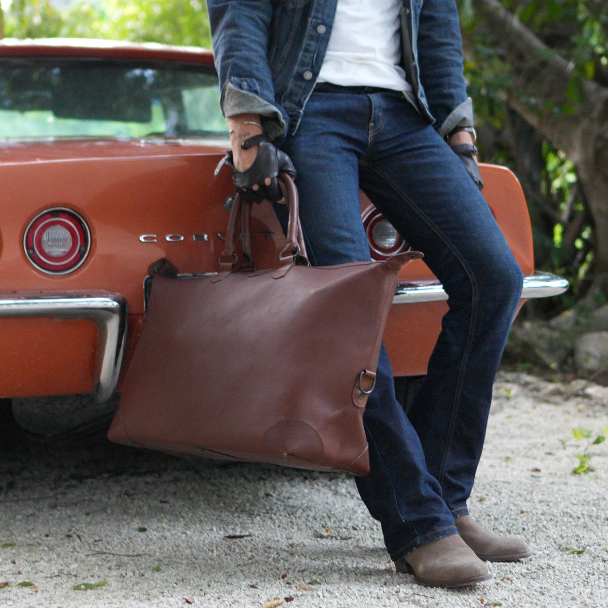 The Valise (Leather) - Miel