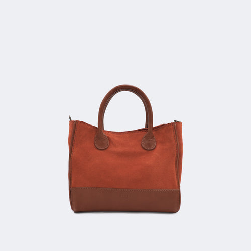 The Handbag (Suede) - Brick