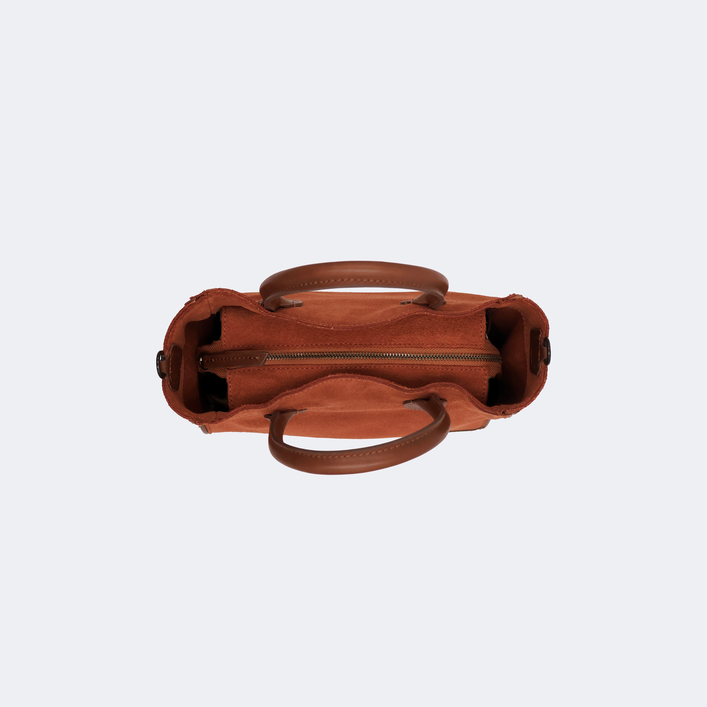 The Handbag (Suede) - Brick