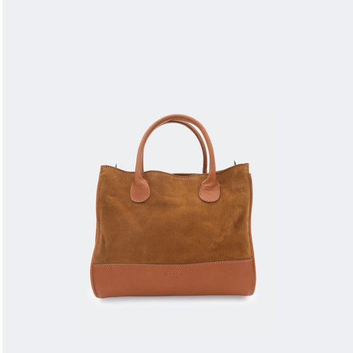 The Handbag (Suede) - Tobacco