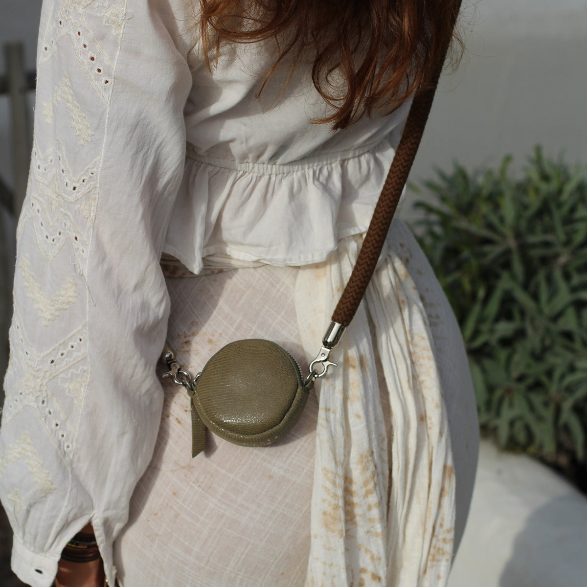 Keyholder Sage + Strap Cord Olive