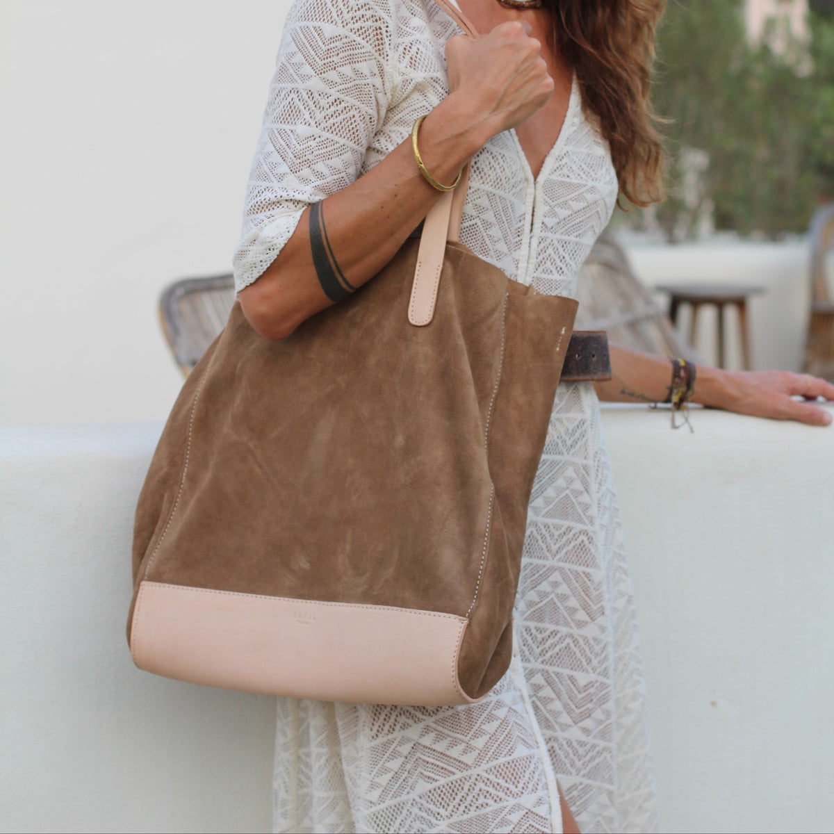 The Tote Bag (Cowhide) - Sand
