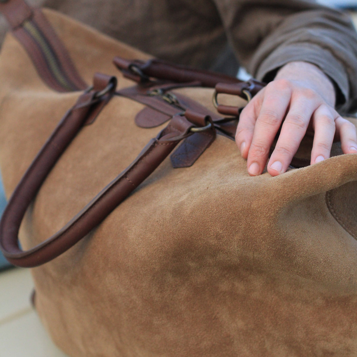 The Valise (Suede) - Sand