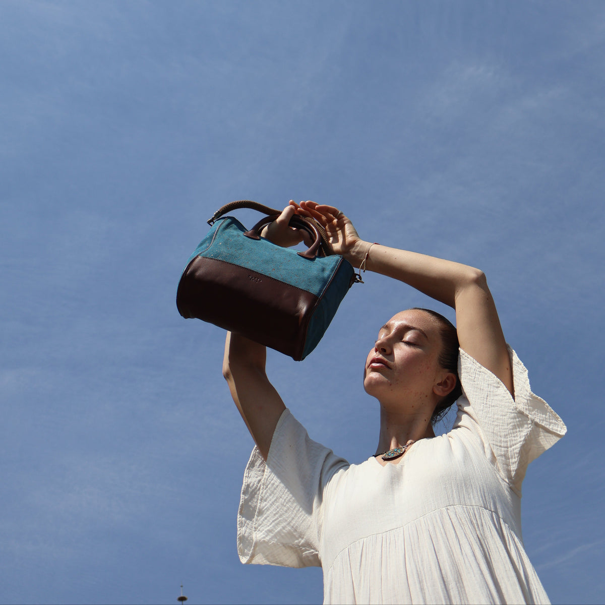 The Handbag (Suede) - Celeste