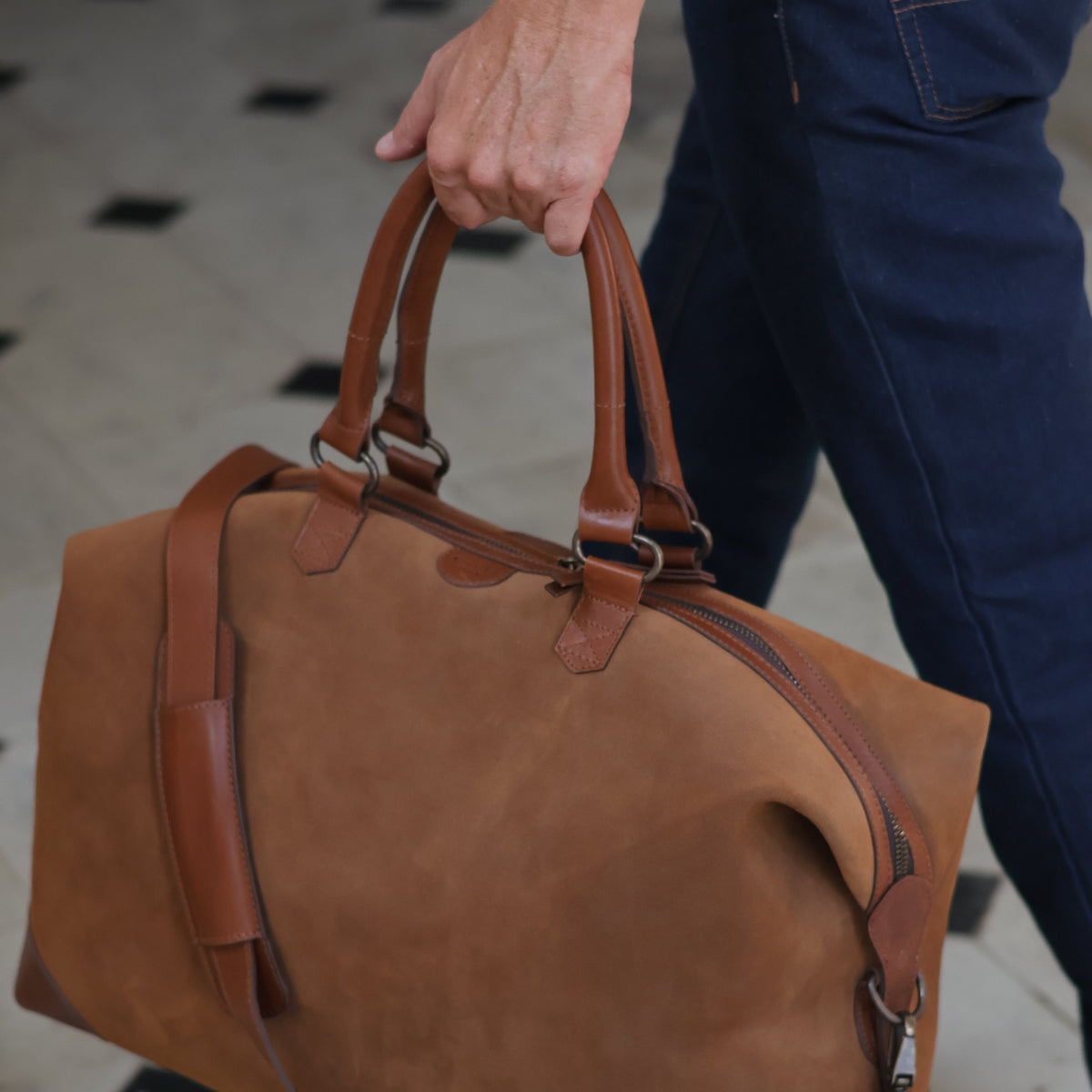 The Valise (Suede) - Tabacco