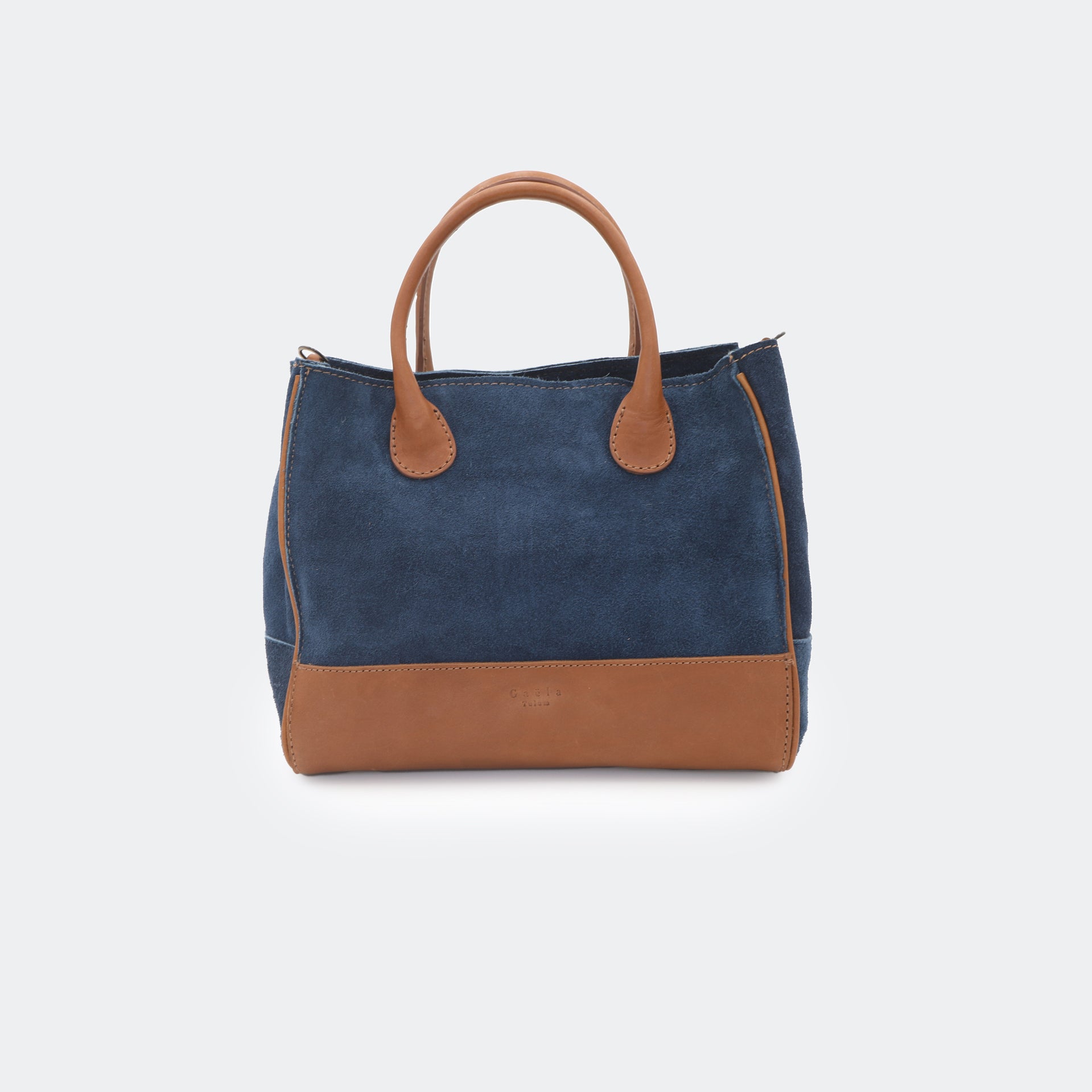 Suede - Mini Tote Bag Navy Blue