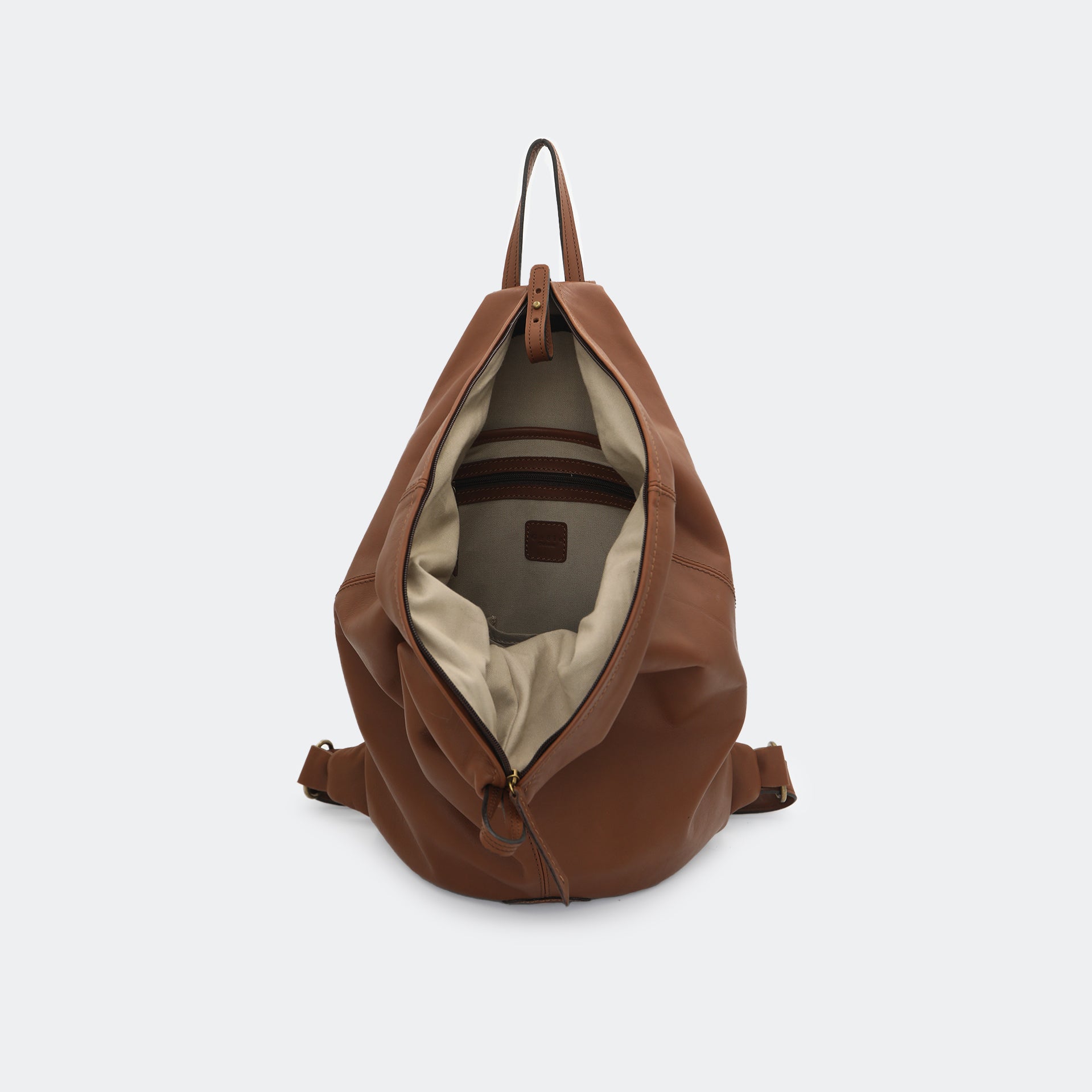 The Backpack (Leather) - Miel