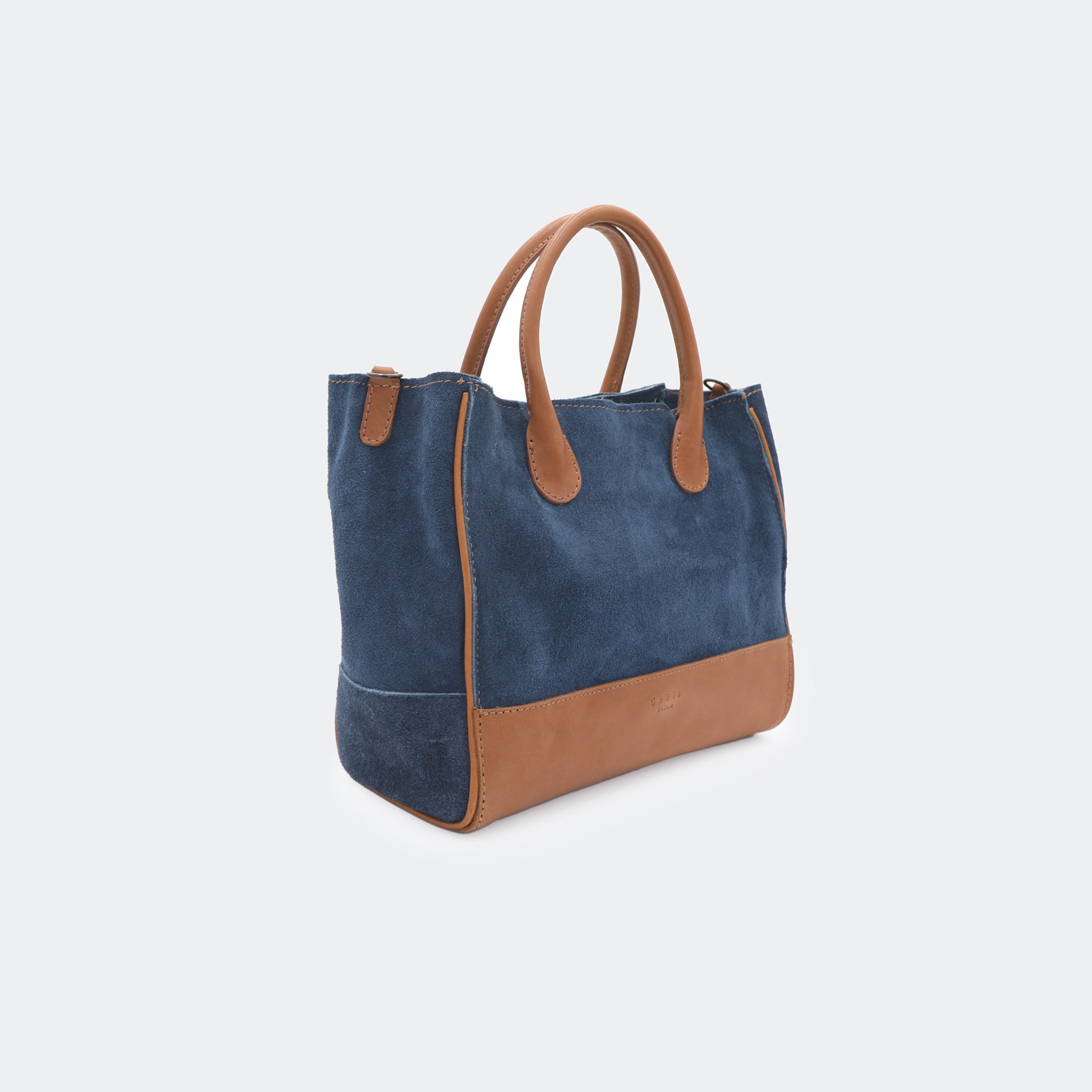 Suede - Mini Tote Bag Navy Blue