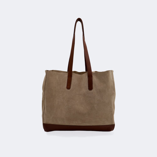 The Tote Bag (Leather) - Sand