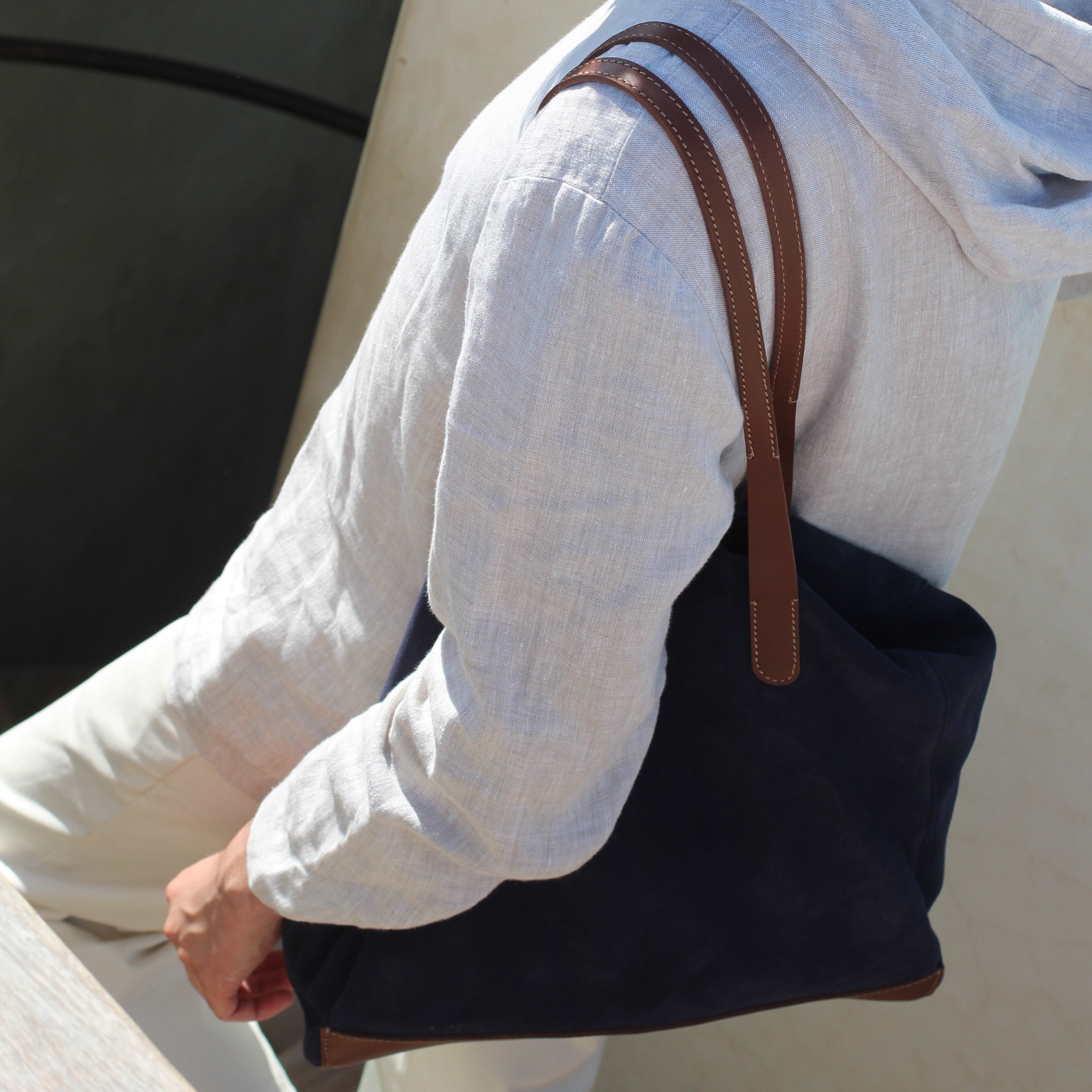 The Tote Bag (Leather) - Marino